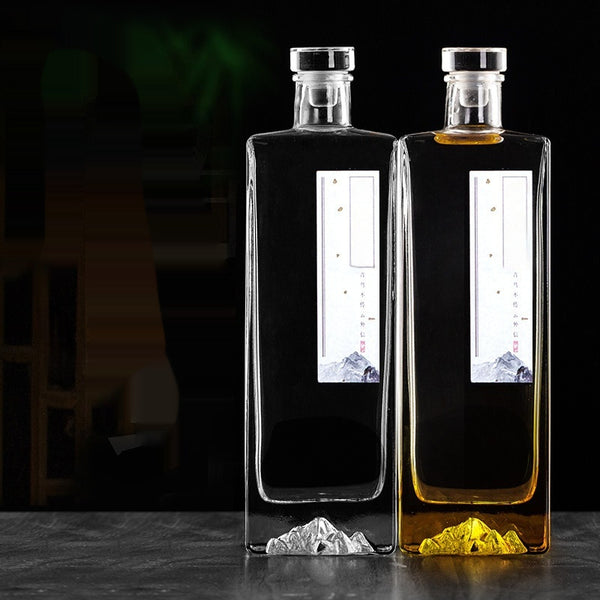 Guanshan Glass Wine Bottle Thick Bottom Fire Extinguisher Bottles